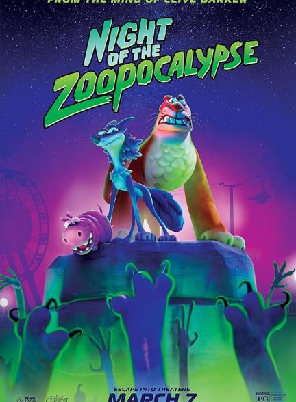 دانلود انیمیشن Night of the Zoopocalypse 2024 شب آخرالزمانی باغ وحش با دوبله فارسی